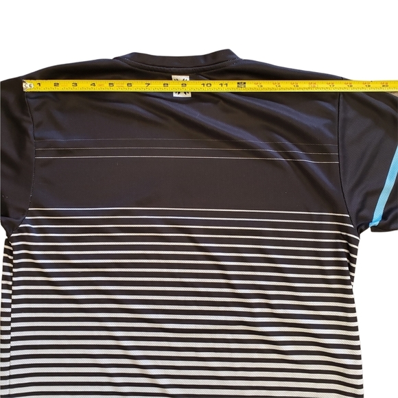 HK Army LA Run Cities Hostile Dri Fit Mens S Lined Up Dri Fit Shirt Black White - Picture 3 of 7